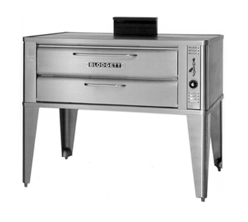 Blodgett 961 DOUBLE Oven deck-type gas 42W x 32D deck interior 2 sections 200-500°F thermostat stainless steel construction