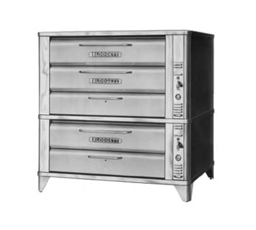 Blodgett 981-961 Oven Deck-Type Gas 42W x 32D Two-Section with 7 Baking Compartments Mechanical Thermostat 87 BTU
