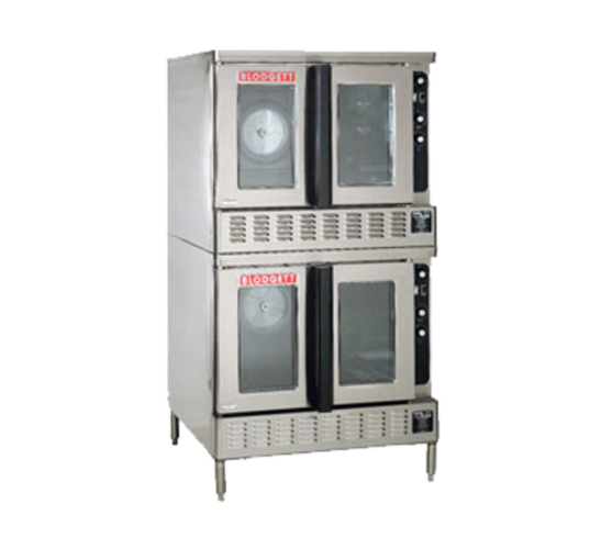Blodgett DFG-200 DBL Convection Oven Gas Double-Deck Bakery Depth 5 Pan Capacity Solid State Digital Controls