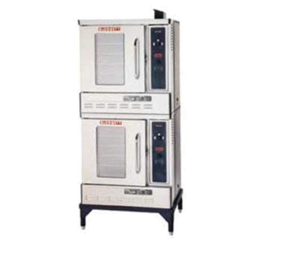 Blodgett DFG-50 DBL Convection Oven Gas Half-Size Double-Deck 5 Pan Capacity Solid State Controls Stainless Steel