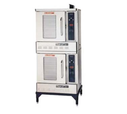 Blodgett DFG-50 DBL Convection Oven Gas Half-Size Double-Deck 5 Pan Capacity Solid State Controls Stainless Steel