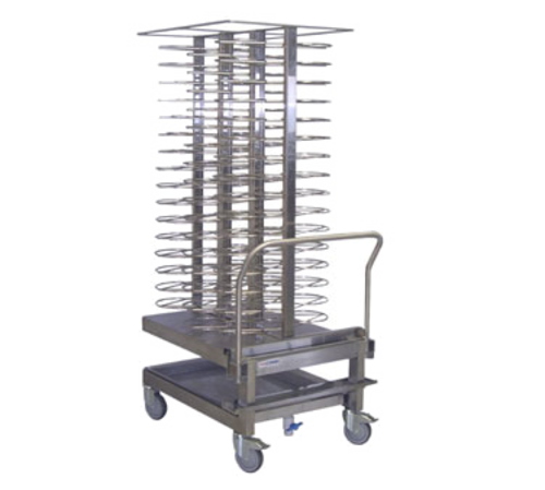 Blodgett BC-20 Banquet Cart holds 96 plates with 3 inch spacing heat retention panels drip pan removable handle 5 inch casters 304 stainless steel