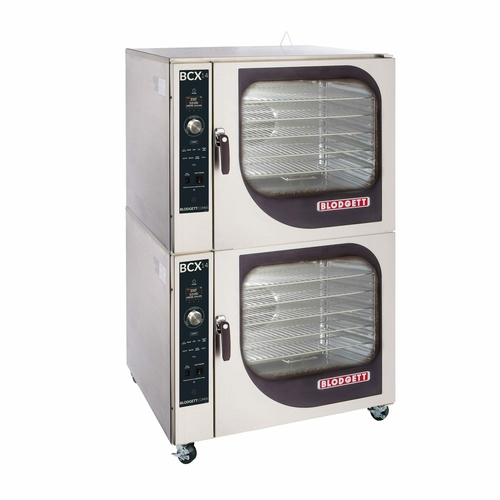 Blodgett BCX-14E DBL Combi Oven Steamer Electric Double Stacked 14 Full Size Hotel Pan Capacity Steam-on-Demand 4 Speed Fan