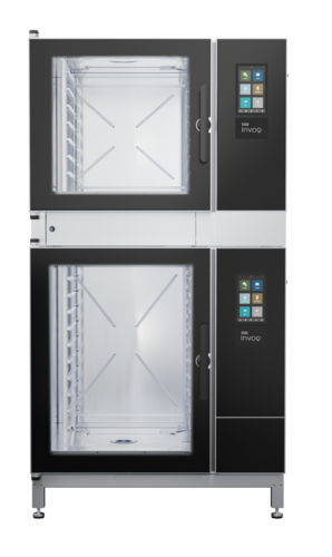 Blodgett INVOQ 62BE/102BE Combi Oven Steamer Electric Boiler Stacked 62BE 102BE Touch Screen Controls SmartChef