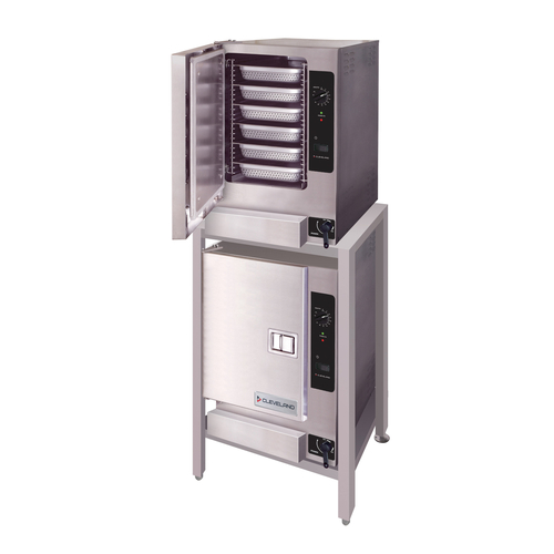 Cleveland Range 22CGT66.1 SteamChef™ 6 Convection Steamer Gas Boilerless Double Stacked ES26304466G Equipment Stand