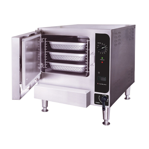 Cleveland Range 22CGT3.1 SteamChef 3 Convection Steamer Gas Boilerless Countertop 1 Compartment 60 Minute Timer