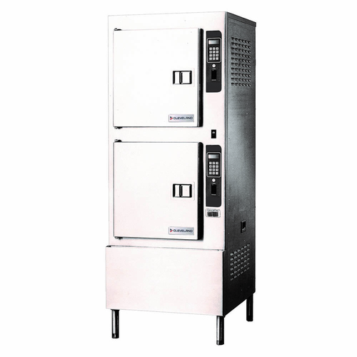 Cleveland Range 24CEA10.24803EZTQS Quickship Steamcraft Gemini 10 Pressureless Steamer Electric 2 Compartments 5 Pans