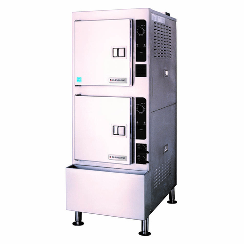 Cleveland Range 24CGA10.2ES Steamcraft Gemini 10 Convection Steamer Gas 2 Compartment SureCook Controls ENERGY STAR