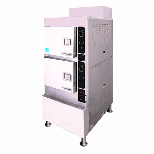 Cleveland Range 24CGA6.2S Steamcraft Gemini 6 Convection Steamer Gas 2 Compartments 100000 BTU Stainless Steel