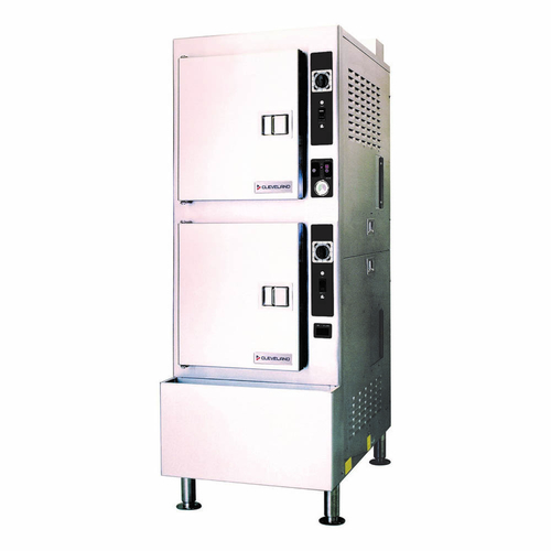 Cleveland Range 24CGP10 Steamcraft Power 10 Pressureless Steamer Gas 2 Compartments 60 Minute Timer Stainless Steel