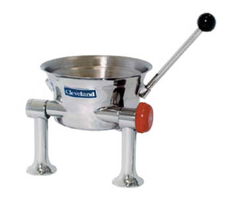 Cleveland Range KDT1T Kettle Direct Steam Countertop Tilting 1/2 Gallon Capacity 2/3 Steam Jacket Stainless Steel Finish