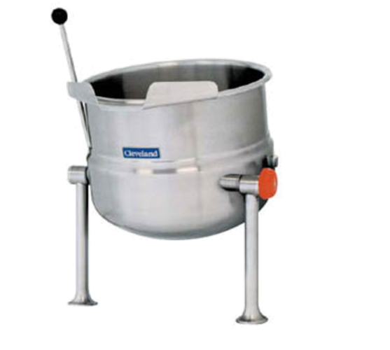 Cleveland Range KDT20T Kettle Direct Steam Countertop Tilting 20 Gallon Capacity Stainless Steel Exterior 316 Series Liner