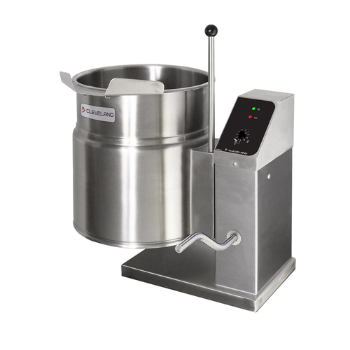 Cleveland Range KET12TGB Tilting Kettle Electric Countertop 12 Gallon 2/3 Steam Jacket Self Contained Stainless Steel