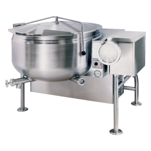 Cleveland Range KGL40TSH Short Series Steam Jacketed Kettle gas tilting 40 gallon capacity 316 stainless steel interior 304 construction