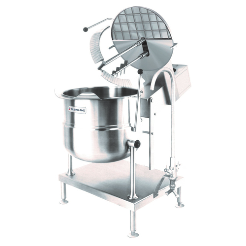 Cleveland Range MKDT20T Kettle Mixer Direct Sweep Fold Agitator 20 Gallon Capacity 2/3 Steam Jacket 316 Stainless Steel