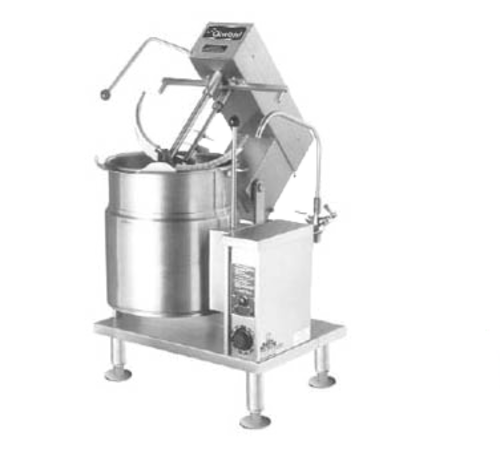 Cleveland Range MKET20T Electric Countertop Kettle Mixer 20 Gallon Capacity Solid State Controls Hinged Cover Safety Screen