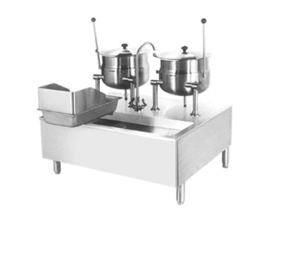 Cleveland Range SD1800K2020 Kettle Cabinet Assembly Direct Steam 70 Inch W Cabinet Base Two 20 Gallon Kettles Stainless Steel