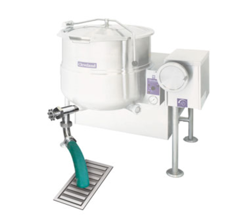 Cleveland Range TD2A90 2 Inch Tangent Draw-Off Valve with ACME Thread 90 Degree Elbow 8 Foot Length of 2 Inch ID Hose Hose Clamp