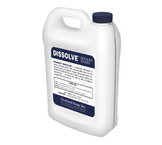 Cleveland Range DISSOLVE Descaling Solution 6 One Gallon Containers with Quart Markings PN 106174