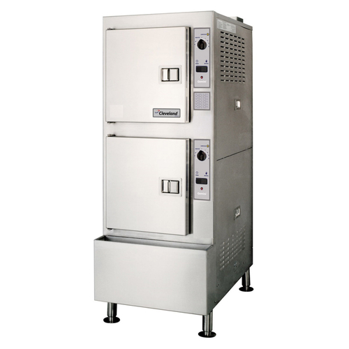 Cleveland Range 24CGA10NEZTQS Quickship Steamcraft Ultra 10 Convection Steamer Natural Gas 2 Compartments 125000 BTU