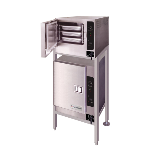 Cleveland Range 22CET63.1 SteamChef 3 & 6 Convection Steamer electric boilerless double stacked ES26304066E 9 full size pan capacity