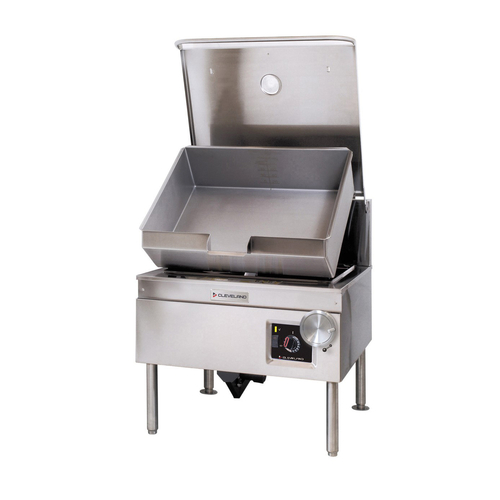 Cleveland Range SGL30TNATHTPQS Quickship DuraPan Tilting Skillet Natural Gas 30 Gallon Capacity Stainless Steel Construction