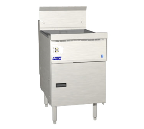 Pitco FBG18 Flat Bottom Fryer Gas Floor Model 42-65 lb Oil Capacity 18x24 Frying Area Solid State Controls
