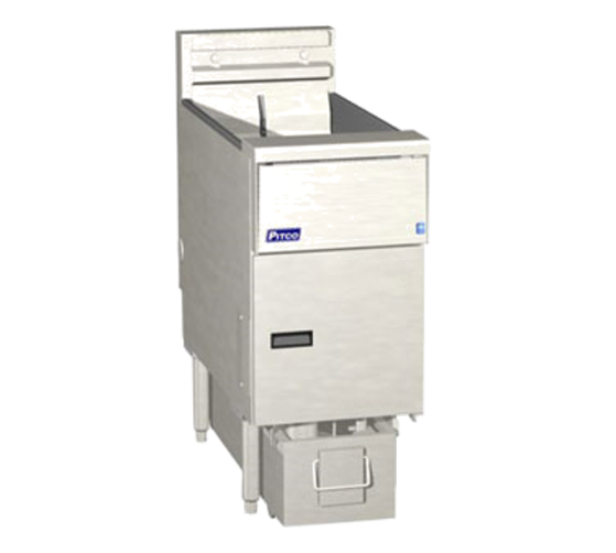 Pitco SE14RS-1FD Solstice Prepackaged Fryer System High Power Electric 40-50 lb Oil Capacity Solid State Controls