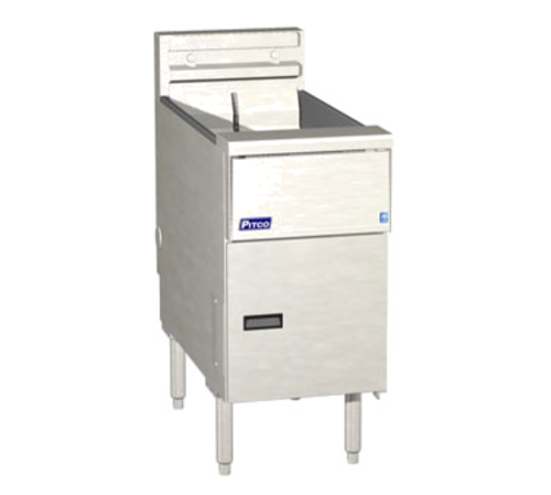 Pitco SE14R Solstice Fryer Electric Floor Model 40-50 lb Oil Capacity Solid State Controls Stainless Steel Tank