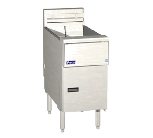 Pitco SE14X Solstice Fryer Electric Floor Model 40-50 lb Oil Capacity Solid State Controls Stainless Steel Tank