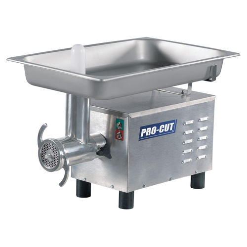 ProCut KG-12-SS Electric Meat Grinder 12 Hub 3/4 HP 444 lb/hr Stainless Steel Construction 550 Watts