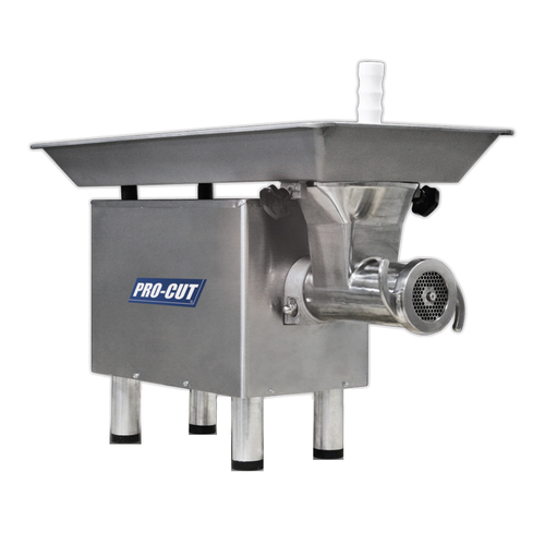 ProCut KG-22W-SS Electric Meat Grinder #22 Hub 110 Volt 1 HP Motor Stainless Steel Construction 1740 lb/hr Capacity