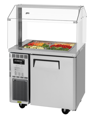 Turbo Air JBT-36-N J Series Refrigerated Buffet Table 35-3/8W x 27-1/2D x 28-3/4H 7.5 cu ft Stainless Steel