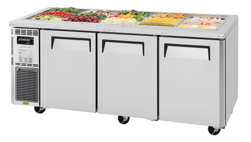 Turbo Air JBT-72-N J Series Refrigerated Buffet Table 70-7/8W x 27-1/2D x 28-3/4H 15-pan stainless steel doors