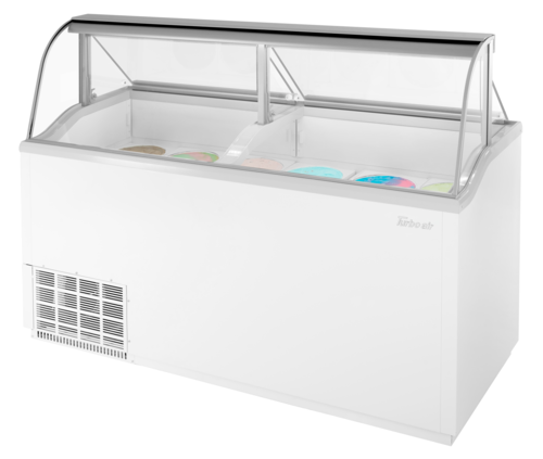 Turbo Air TIDC-70W-N Ice Cream Dipping Cabinet 68W x 26-1/8D x 50-7/8H 12 Tub Capacity LED Lighting