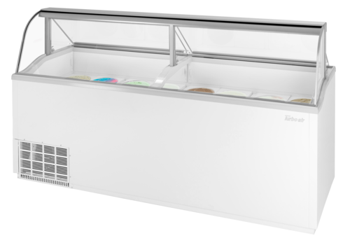 Turbo Air TIDC-91W-N Ice Cream Dipping Cabinet 89W x 26D x 50H 16 Tub Capacity LED Lighting Manual Defrost