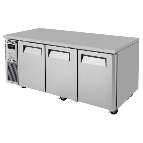 Turbo Air JUR-72-N6 J Series Side Mount Undercounter Refrigerator 70-7/8 inch 17.2 cu ft ENERGY STAR