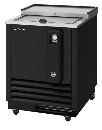 Turbo Air TBC-24SB-N6 Super Deluxe Bottle Cooler 24-7/8W x 26-1/2D x 33-1/4H 3.6 cu.ft Self-Cleaning Condenser