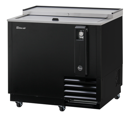 Turbo Air TBC-36SB-N6 Super Deluxe Bottle Cooler 36-3/4W x 26-1/2D x 33-1/4H 8.5 cu.ft Self-Cleaning Condenser