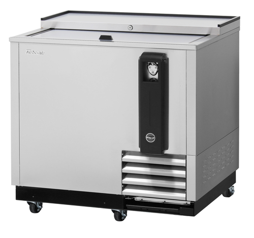 Turbo Air TBC-36SD-N6 Super Deluxe Bottle Cooler 36-3/4W x 26-1/2D x 33-1/4H 8.5 cu.ft Self-Cleaning Condenser