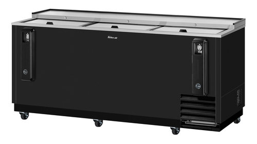 Turbo Air TBC-80SB-N Super Deluxe Bottle Cooler 80-1/2W x 26-1/2D x 33-1/4H 22.6 cu.ft Self Cleaning Condenser