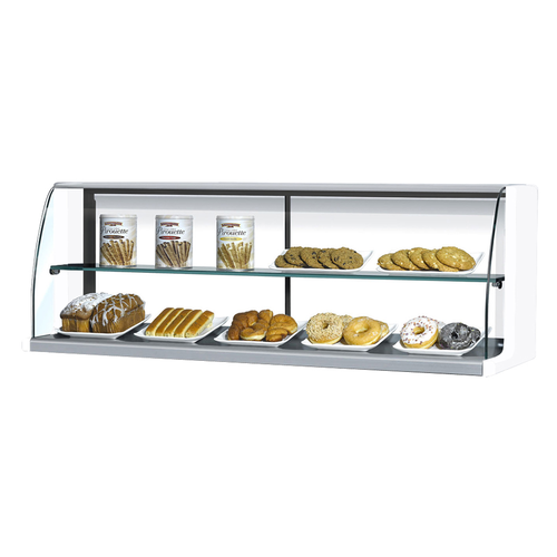 Turbo Air TOMD-40HW Top Display Dry Case for Open Display Merchandiser TOM-40S/L 39W x 12D x 17H Glass Front Shield