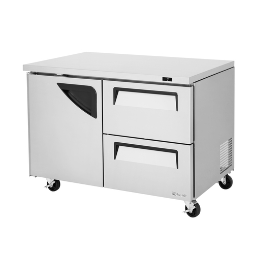 Turbo Air TUF-48SD-D2-N Super Deluxe Series Undercounter Freezer 48 inch Two Section Stainless Steel