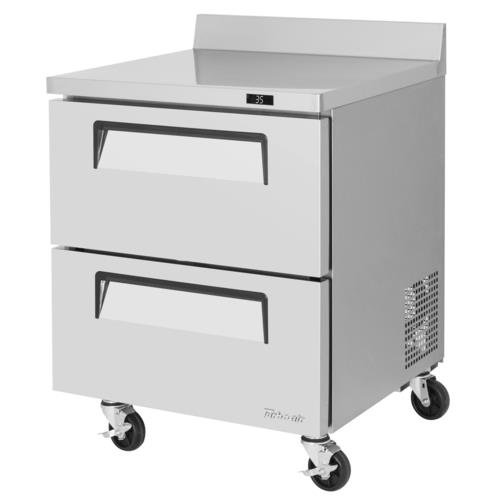 Turbo Air TWR-28SD-D2-N Super Deluxe Worktop Refrigerator 7 cu ft Self Cleaning Condenser Stainless Steel Drawers