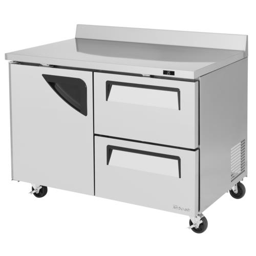Turbo Air TWR-48SD-D2-N Super Deluxe Worktop Refrigerator 12 cu ft Stainless Steel Self Cleaning Condenser