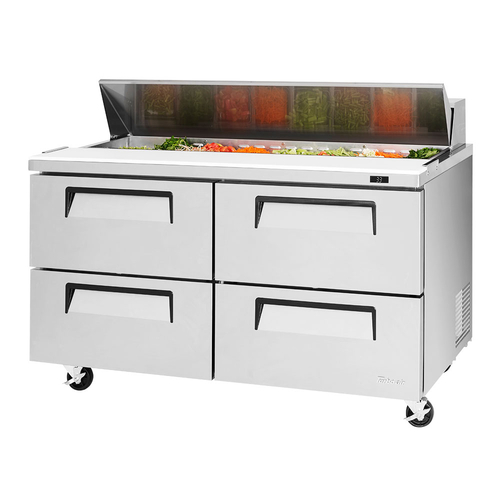 Turbo Air TST-60SD-D4-N Super Deluxe Sandwich Salad Unit 16 cu ft Stainless Steel 4 Drawer Refrigeration