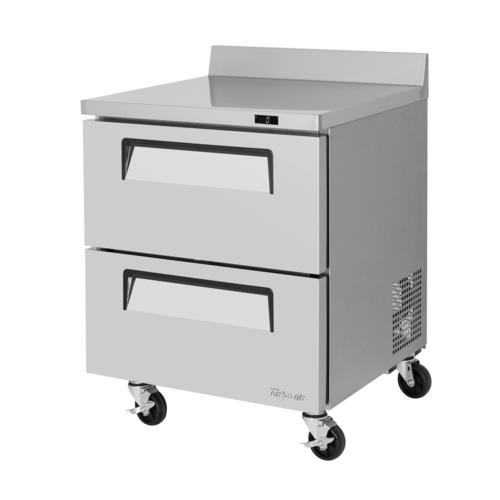 Turbo Air TWF-28SD-D2-N Super Deluxe Worktop Freezer 7.0 cu ft Self Cleaning Condenser Stainless Steel Drawers