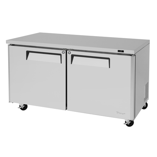 Turbo Air MUF-60-N M3 Series Undercounter Freezer 17cu ft Self Cleaning Condenser Locking Doors Stainless Steel