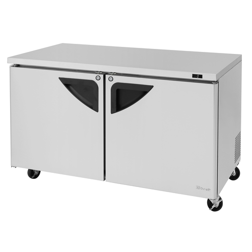 Turbo Air TUF-60SD-N Super Deluxe Series Undercounter Freezer 60 inch Two Section 17 cu ft Self Cleaning Condenser