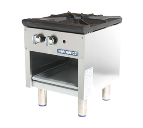 Turbo Air TASP-18 Radiance Stock Pot Range 18W x 21D x 24H 3 Ring Burner Manual Controls Stainless Steel